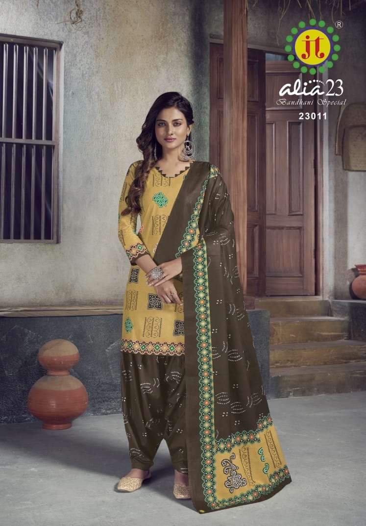 Jt Alia Vol - 23 Regular Wear Printed Cotton Dress Material Collection On Wholesale