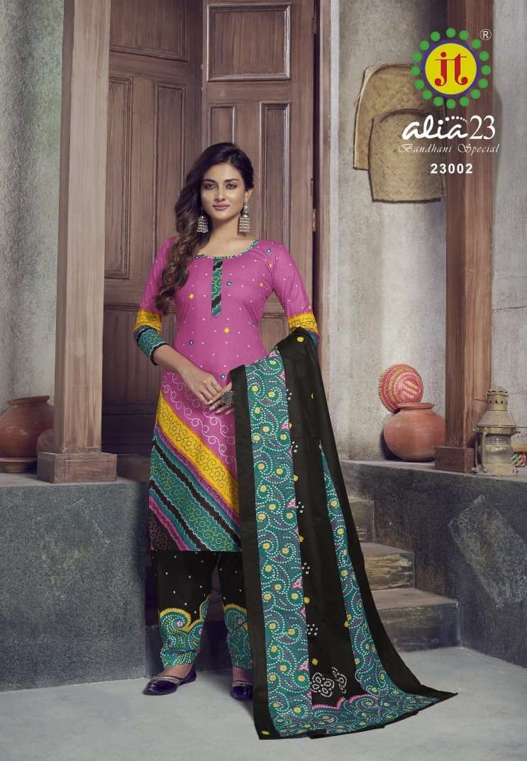 Jt Alia Vol - 23 Regular Wear Printed Cotton Dress Material Collection On Wholesale