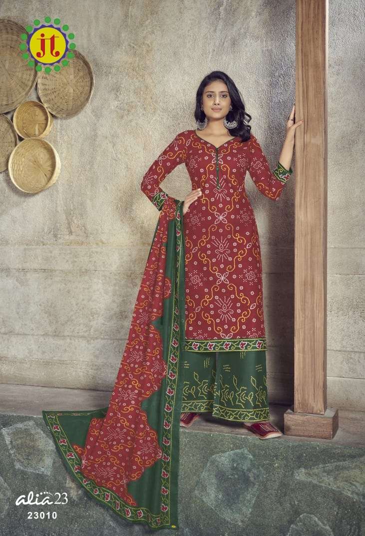 Jt Alia Vol - 23 Regular Wear Printed Cotton Dress Material Collection On Wholesale