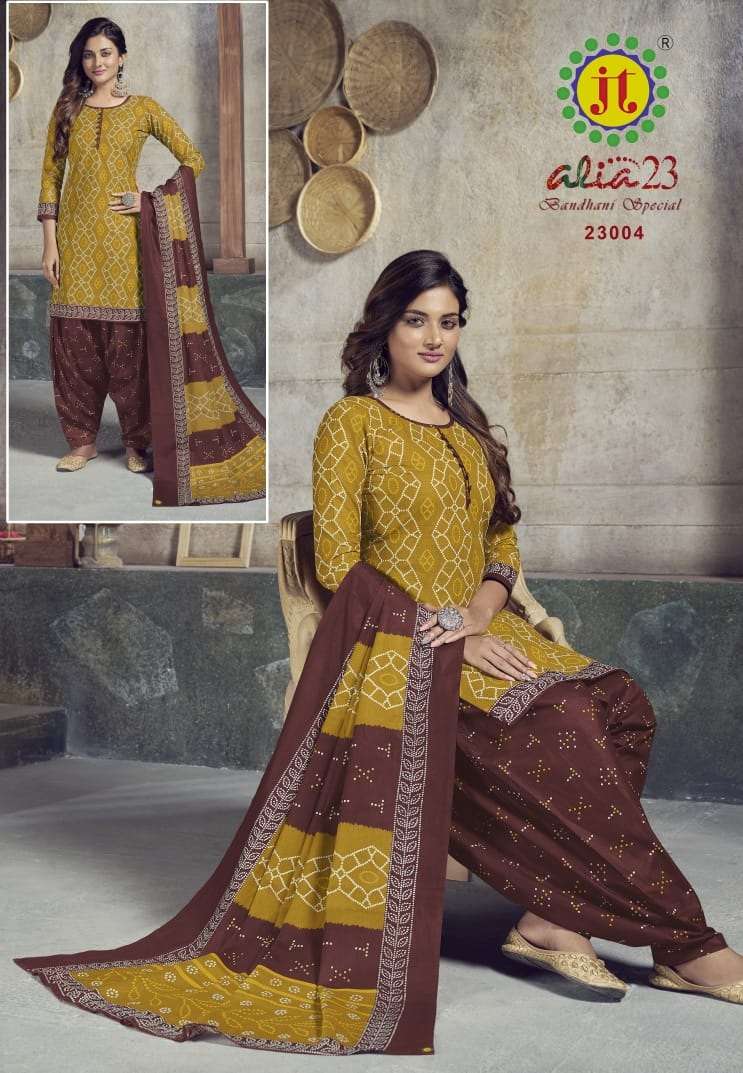 Jt Alia Vol - 23 Regular Wear Printed Cotton Dress Material Collection On Wholesale