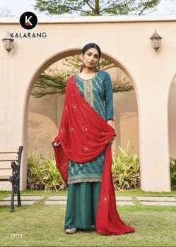 Kalarang Divyanka Festival Wear Designer Dress Material On Wholesale