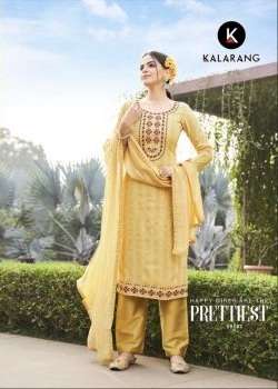 Kalarang Mangalya Silk Designer Dress Material On Wholesale