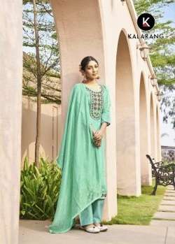 Kalarang Mangalya Silk Designer Dress Material On Wholesale