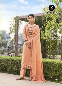 Kalarang Mangalya Silk Designer Dress Material On Wholesale