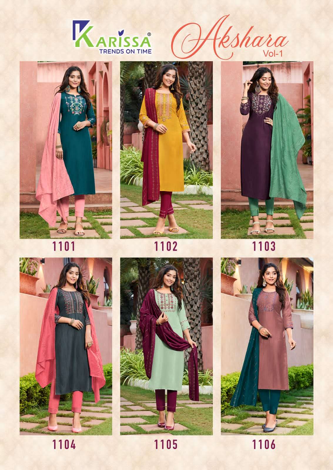 KARISSA  Akshara vol 1 Fabulous Boutique Collection On Wholesale