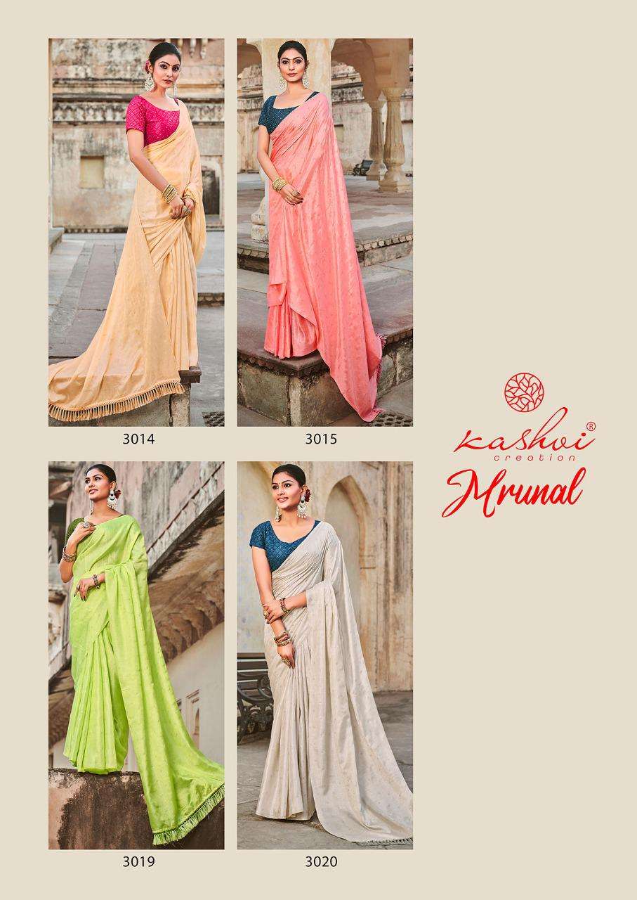 Kashvi Mrunal Exclusive Designer Party Wear Wholesale Sarees Catalog