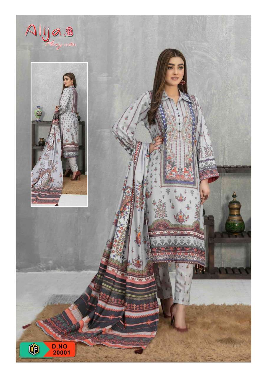 Keval Alija B Vol-20 Luxury Heavy Cotton Dress Materials On Wholesale