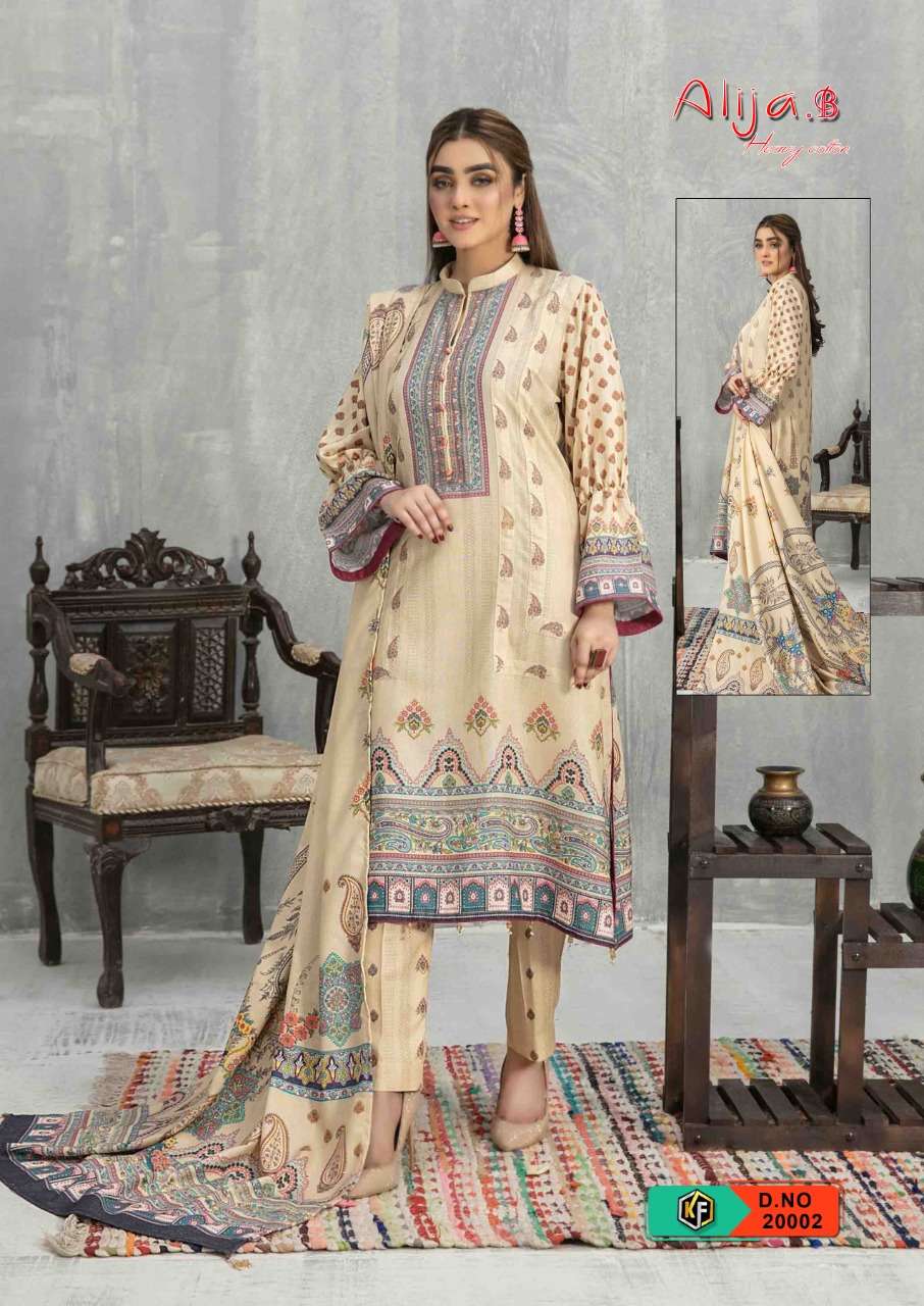 Keval Alija B Vol-20 Luxury Heavy Cotton Dress Materials On Wholesale