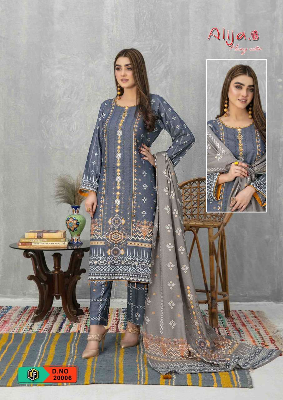 Keval Alija B Vol-20 Luxury Heavy Cotton Dress Materials On Wholesale
