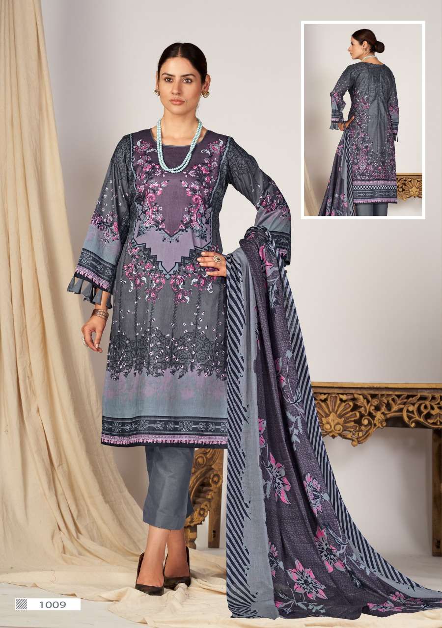 Kiana Fab Gulnaaz Vol 1 Printed Cotton Dress Material On Wholesale