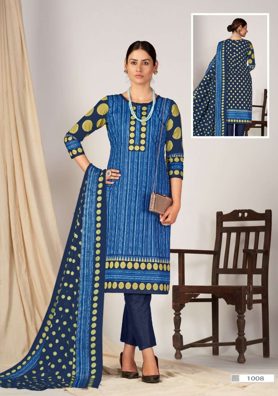 Kiana Fab Gulnaaz Vol 1 Printed Cotton Dress Material On Wholesale