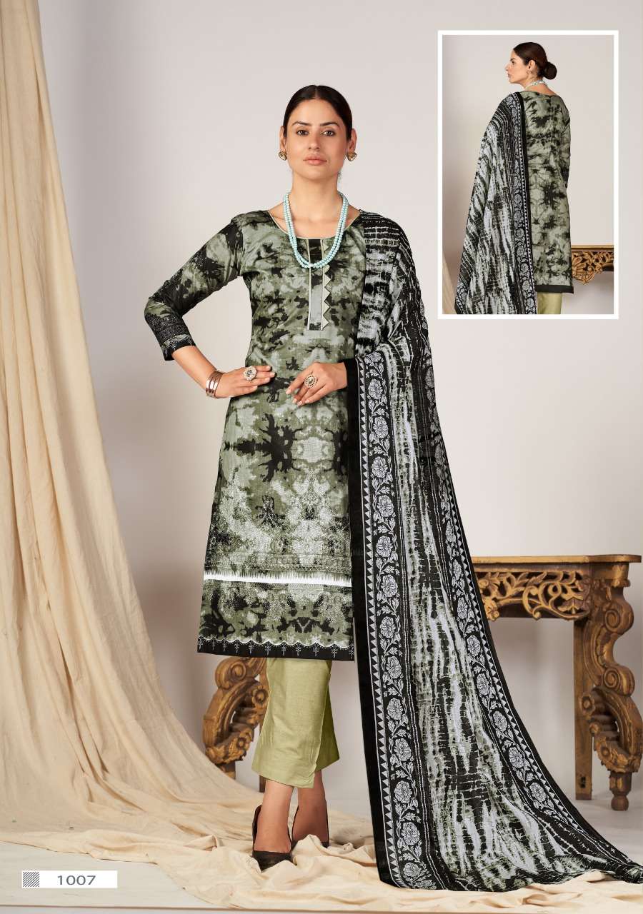 Kiana Fab Gulnaaz Vol 1 Printed Cotton Dress Material On Wholesale