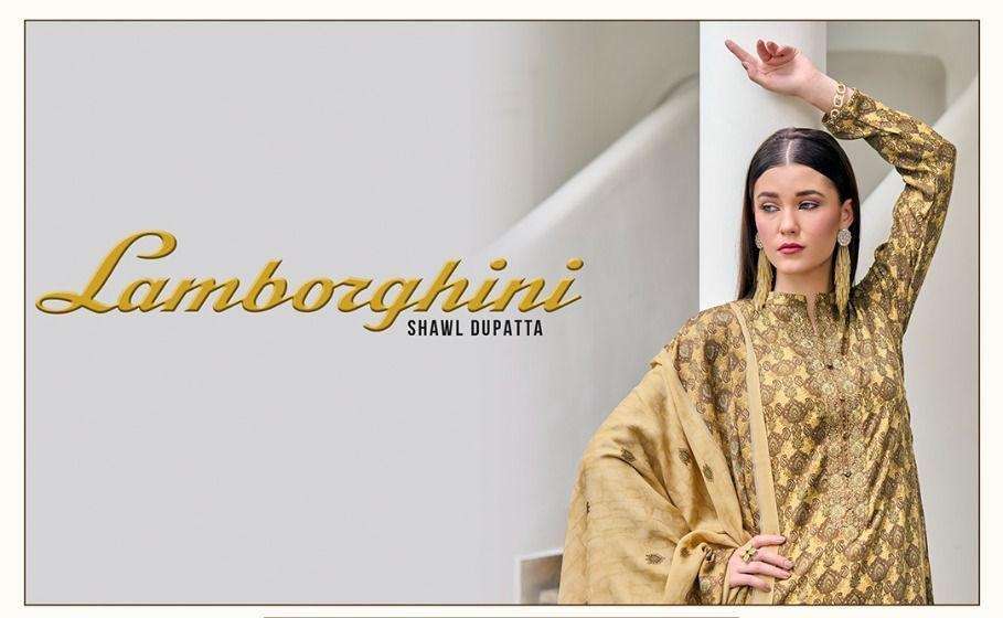 Kilory Trends Lamborghini Pashmina Digital Print Suits Winter Collection On Wholesale