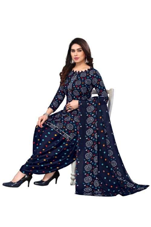 Kitkat 1 Printed Cotton Dress Material On Wholesale