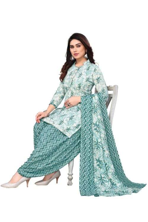 Kitkat 1 Printed Cotton Dress Material On Wholesale