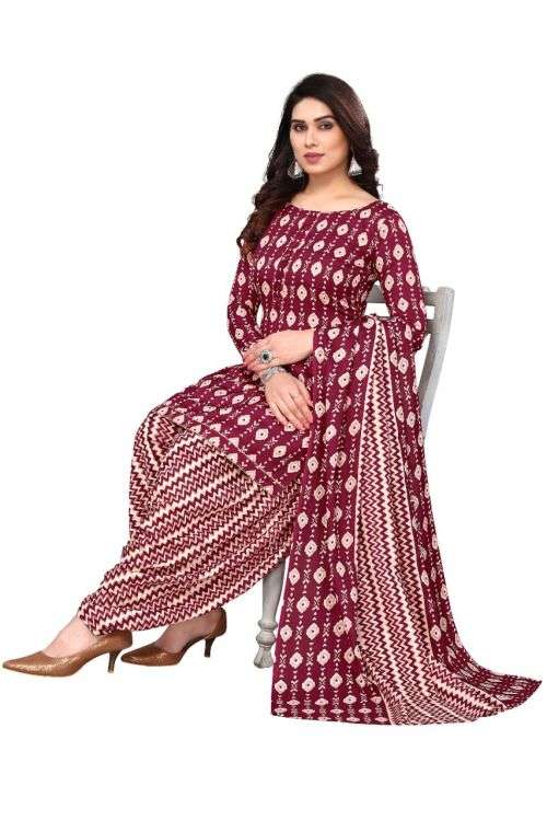 Kitkat 1 Printed Cotton Dress Material On Wholesale
