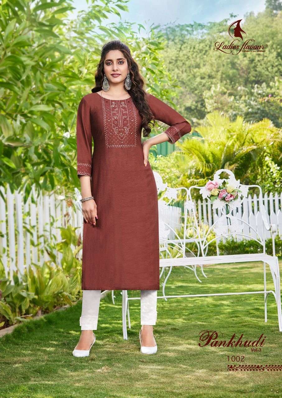  Ladies Flavour Pankhudi vol 3 Kurti On Wholesale