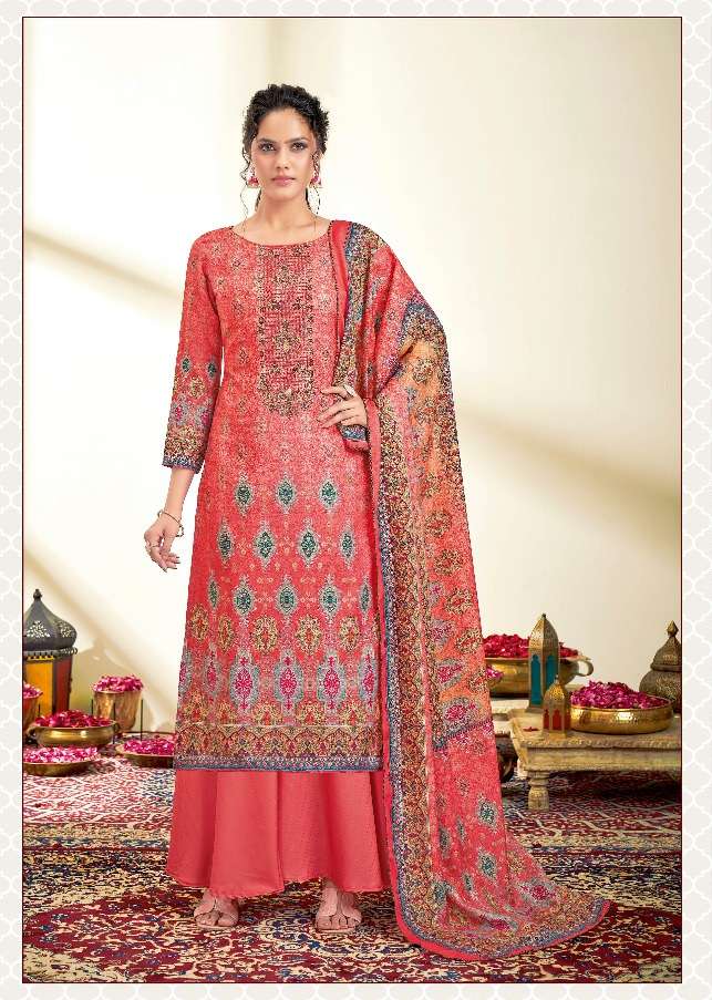 Ladlii 10  Pure Zam Cotton Digital Print With Fancy Embroidery On Wholesale