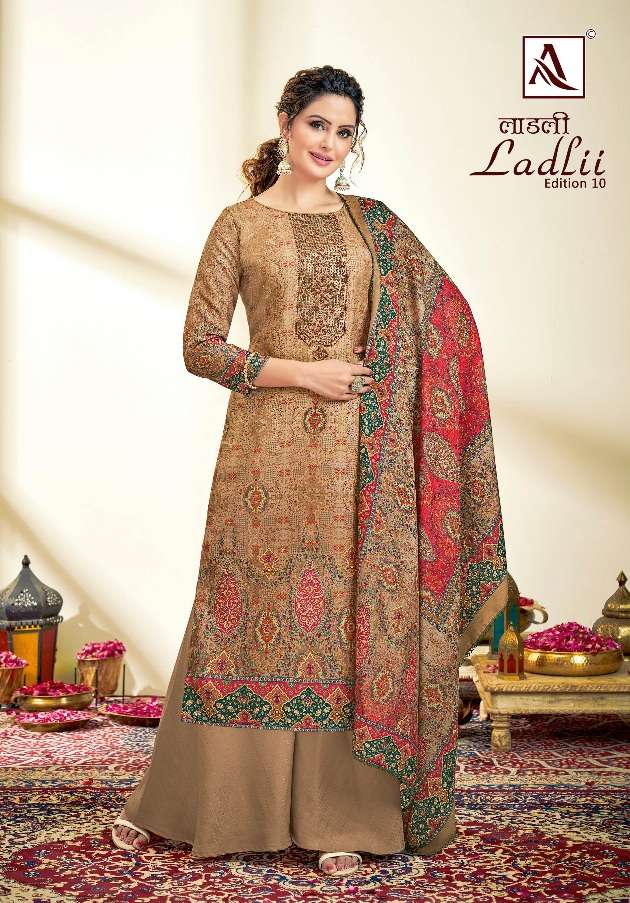 Ladlii 10  Pure Zam Cotton Digital Print With Fancy Embroidery On Wholesale