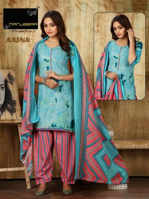 Manjeera Aaina Casual Wear Ready Made Dress On Wholesale