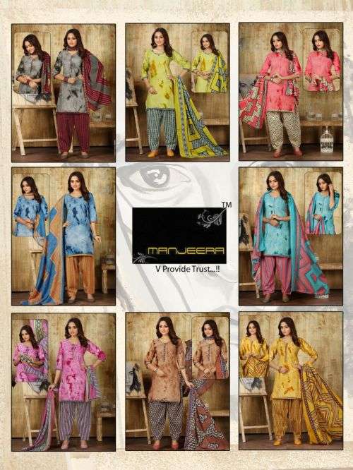 Manjeera Aaina Casual Wear Ready Made Dress On Wholesale