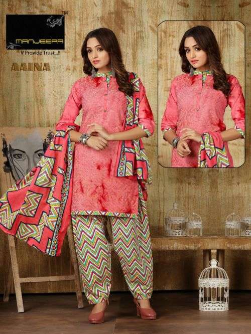 Manjeera Aaina Casual Wear Ready Made Dress On Wholesale