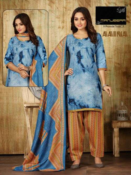 Manjeera Aaina Casual Wear Ready Made Dress On Wholesale