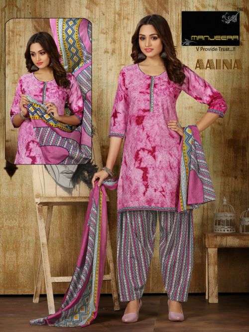 Manjeera Aaina Casual Wear Ready Made Dress On Wholesale
