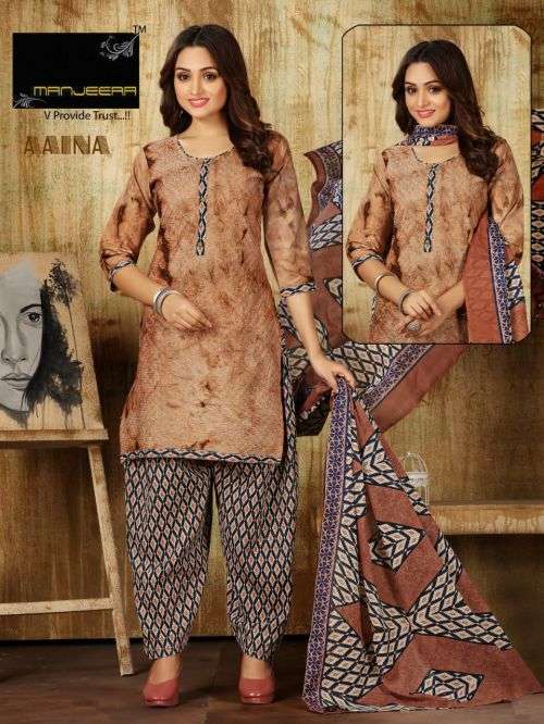 Manjeera Aaina Casual Wear Ready Made Dress On Wholesale