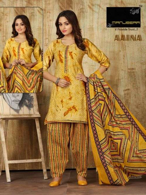 Manjeera Aaina Casual Wear Ready Made Dress On Wholesale