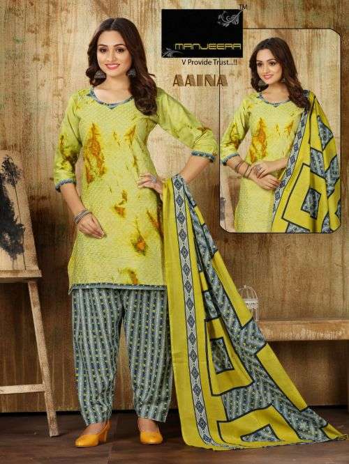 Manjeera Aaina Casual Wear Ready Made Dress On Wholesale