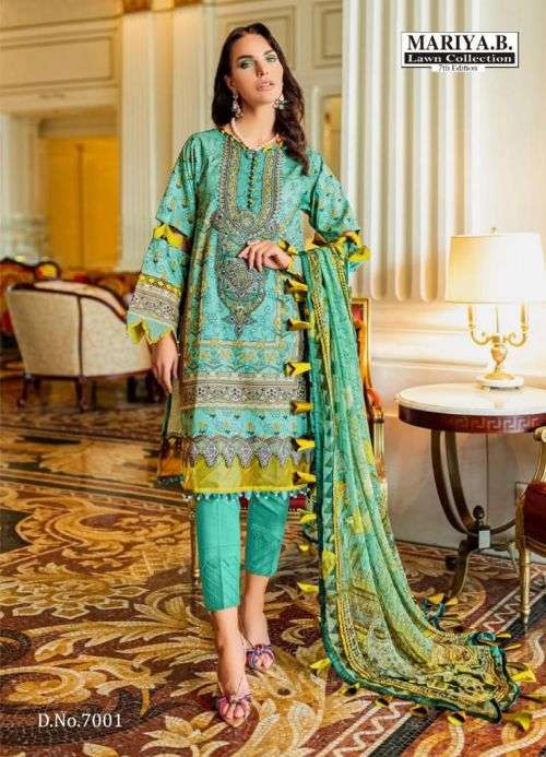 Mariya B Lawn Vol 7 Lawn Cotton Dress Material Collection On Wholesale