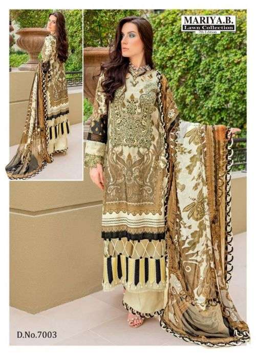 Mariya B Lawn Vol 7 Lawn Cotton Dress Material Collection On Wholesale