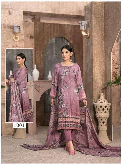 Maryam Andaaz Luxury Karachi Cotton Dress Material  On Wholesale