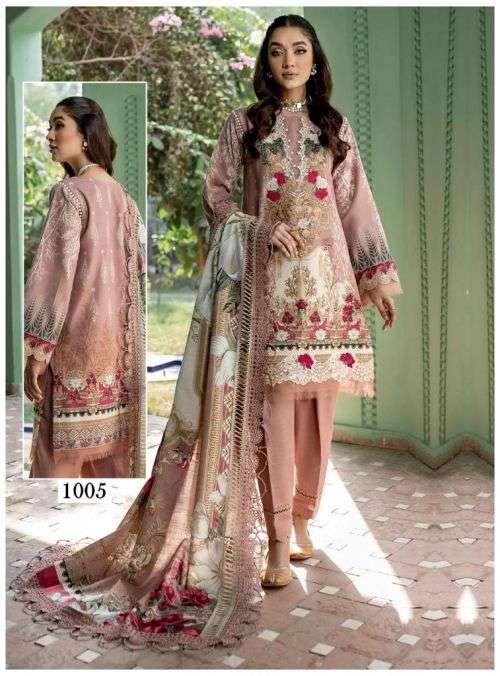Maryam Andaaz Luxury Karachi Cotton Dress Material  On Wholesale