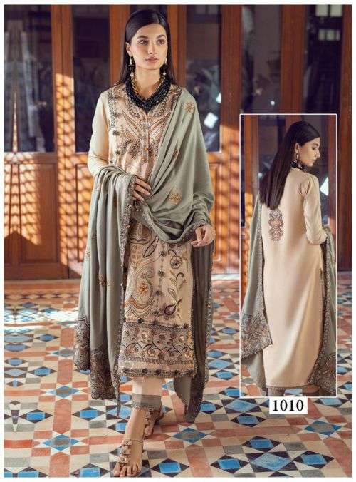 Maryam Andaaz Luxury Karachi Cotton Dress Material  On Wholesale