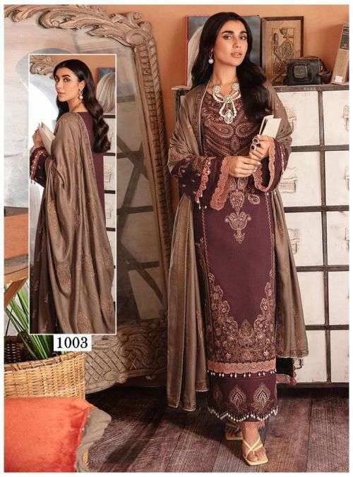 Maryam Andaaz Luxury Karachi Cotton Dress Material  On Wholesale