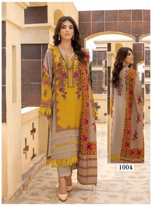 Maryam Andaaz Luxury Karachi Cotton Dress Material  On Wholesale