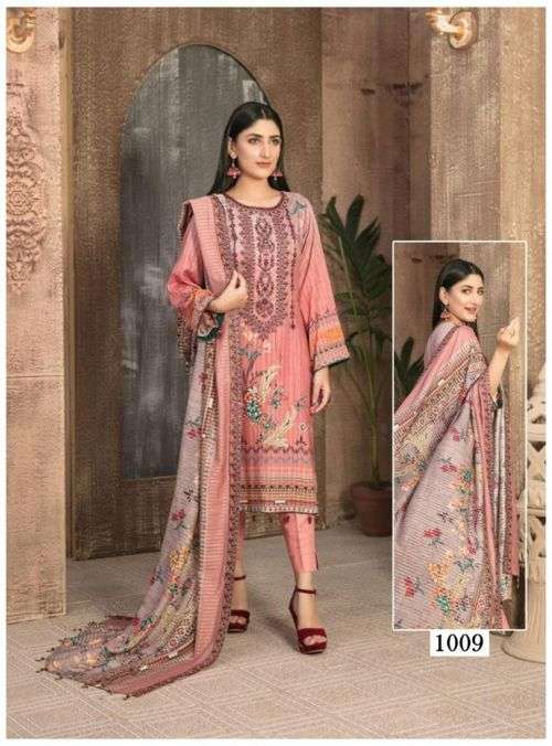 Maryam Andaaz Luxury Karachi Cotton Dress Material  On Wholesale