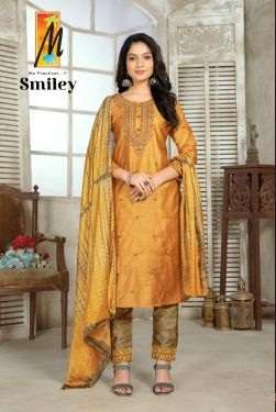 Master Smiley Fancy Kurti With Bottom Dupatta On Wholesale