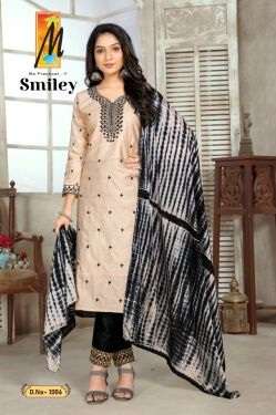 Master Smiley Fancy Kurti With Bottom Dupatta On Wholesale
