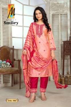Master Smiley Fancy Kurti With Bottom Dupatta On Wholesale