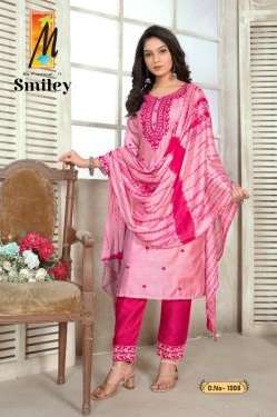 Master Smiley Fancy Kurti With Bottom Dupatta On Wholesale