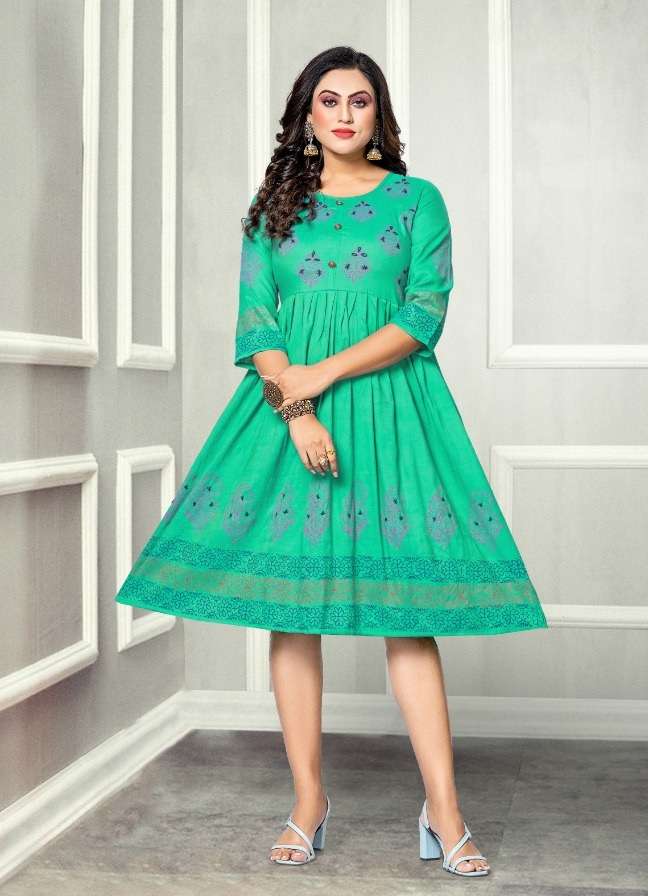 Mayra Maaza Vol -6  Rayon 2 Ton With Hand Work Kurti On Wholesale