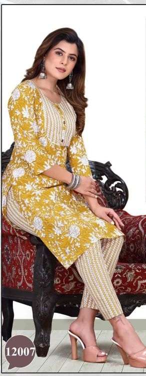 Mayra Summer Cool Cotton Kurti With Bottom On Wholesale