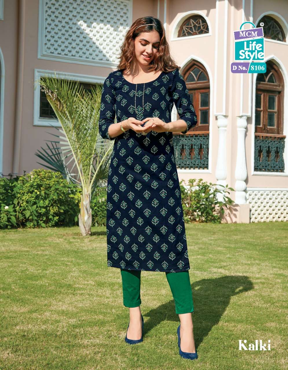 Mcm Lifestyle Kalki Pure Cotton Readymade Designer Kurtis On Wholesale