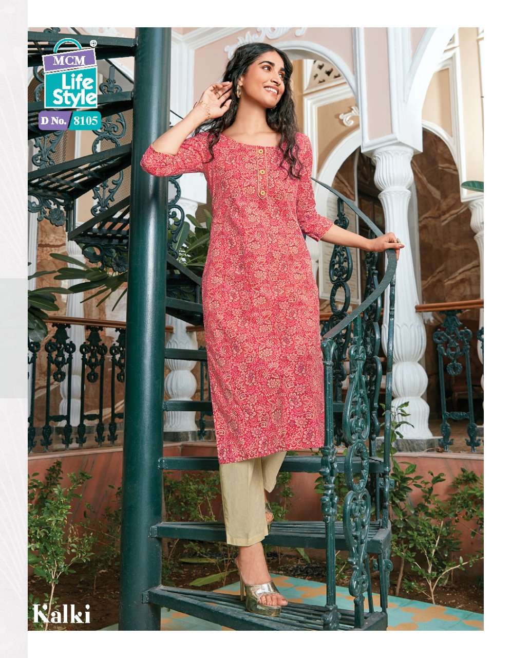Mcm Lifestyle Kalki Pure Cotton Readymade Designer Kurtis On Wholesale