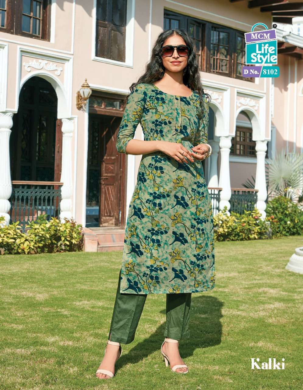 Mcm Lifestyle Kalki Pure Cotton Readymade Designer Kurtis On Wholesale