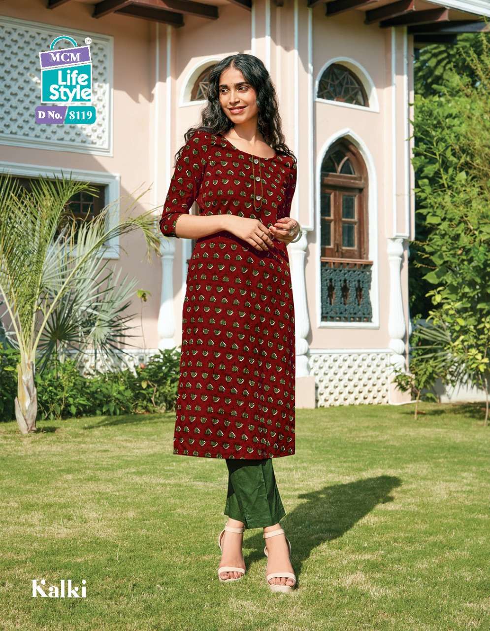 Mcm Lifestyle Kalki Pure Cotton Readymade Designer Kurtis On Wholesale