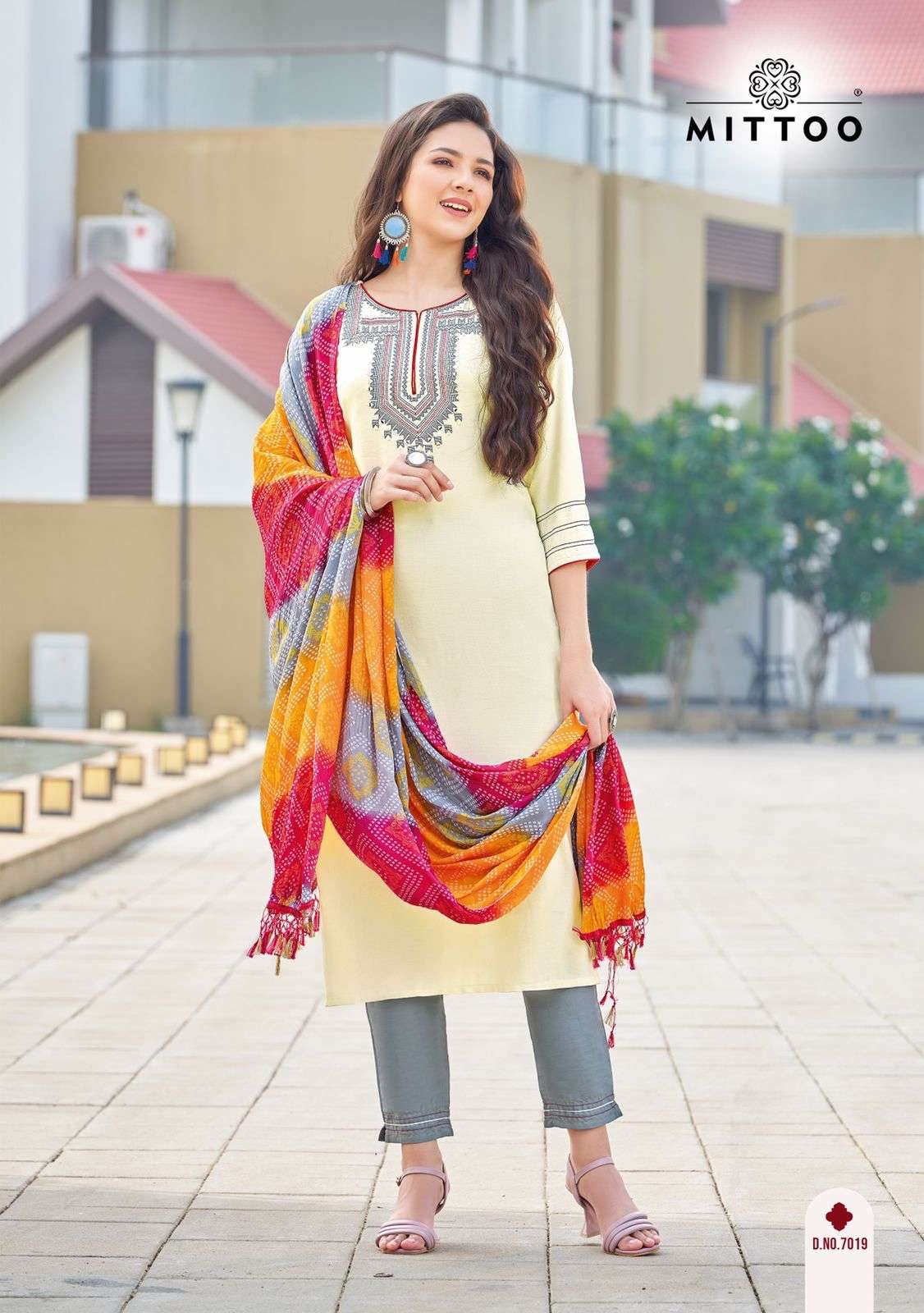 MITTOO BANSARI VOL 2 Viscose Weaving Kurti Pant Dupatta On Wholesale